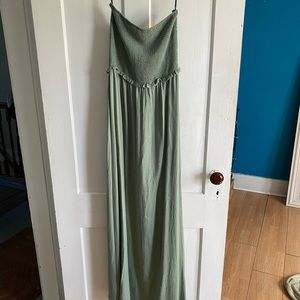 Strapless Sage Green Dress
